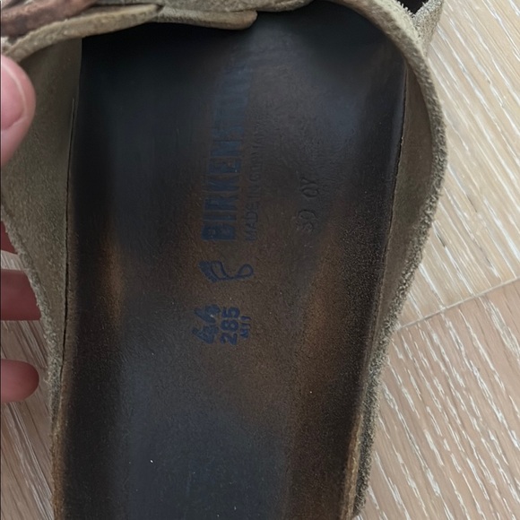 Birkenstock Olive Suede Sandals - Picture 6 of 6